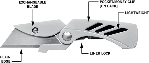 Image of Gerber Gear 31-000345N EAB Lite Pocket Knife, Stainless Steel
