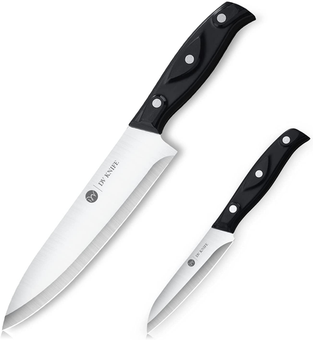 Image of Chef Knife - Kitchen Knives, 8 Inch Chef'S Knife, 4 Inch Paring Knife, High Carbon Stainless Steel with Ergonomic Handle