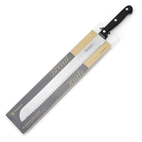 Image of Humbee Chef Serrated Bread Knife for Home Kitchens Bread Knife 12 Inch Black