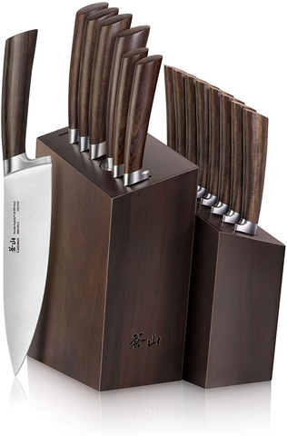 Image of Cangshan a Series Swedish Steel Forged 16 Piece Knife Block Set