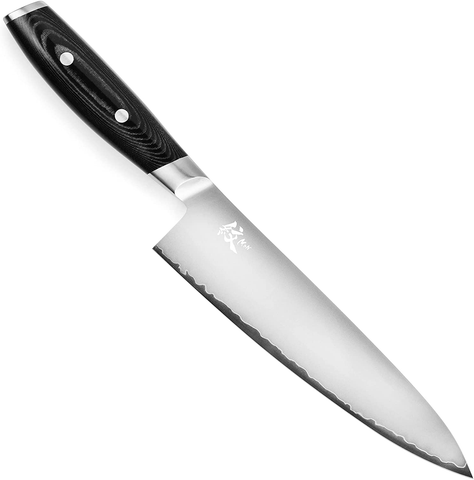 Image of Yaxell Mon 8" Chef'S Knife - Made in Japan - VG10 Stainless Steel Gyuto with Micarta Handle
