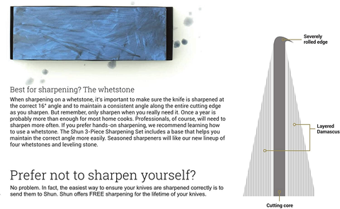Image of Shun Premier Grey Chef Knife, 8 Inch VG-MAX Steel Blade, Cutlery Handcrafted in Japan