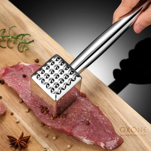 Image of Meat Tenderizer,304 Stainless Steel Heavy Sturdy Meat Mallet/Pounder/Hammer Tool(1.65Lb)