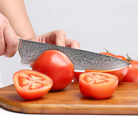 Image of WEKIT Chef Knife 8 Inch Damascus Chefs Knife Japanese VG10 Kitchen Knife Sharpest 67-Layer High Carbon Stainless Steel Knife, Pro Cooking Knife, Meat Cutting Gyuto Chef Knife with Sheath(Type 1)