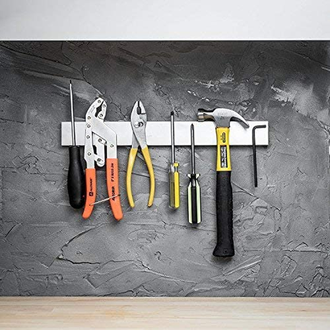 Image of Modern Innovations 16 Inch Stainless Steel Magnetic Knife Bar - Use as Knife Holder, Knife Rack, Knife Strip, Kitchen Utensil Holder and Tool Holder
