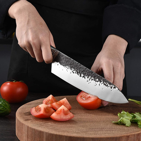 Image of Chef Knife 8 Inch Professional Kitchen Knives High Carbon Steel Japanese Chef'S Knife Meat and Vegetable Cooking Knife for Home Restaurant