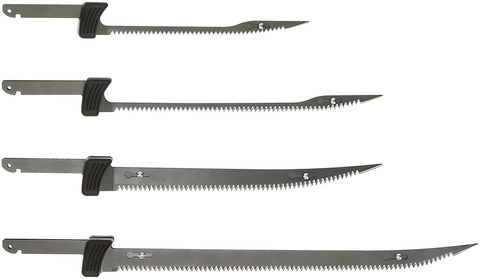 Image of BUBBA Li-Ion Cordless Electric Fillet Knife with Non-Slip Grip Handle, 4 Ti-Nitride S.S. Coated Non-Stick Reciprocating Blades, Charger and Case for Fishing