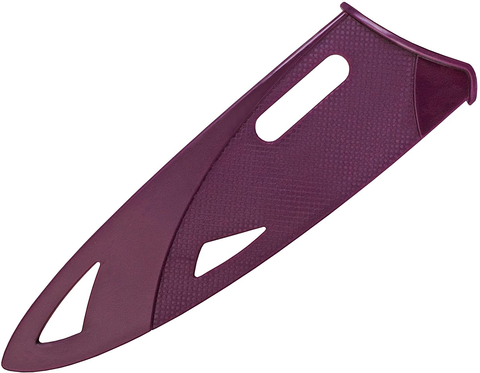 Image of Zyliss - 31380 ZYLISS Utility Paring Kitchen Knife with Sheath Cover, 5.5-Inch Stainless Steel Blade, Purple