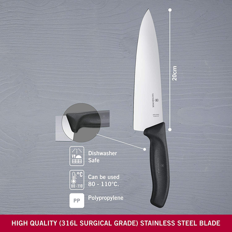 Image of Victorinox 6.8063.20-X2 8 Inch Swiss Classic Chef'S Knife