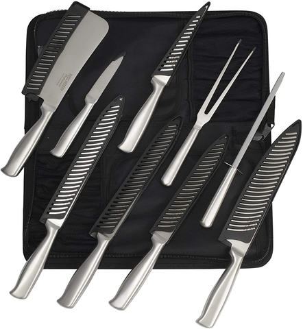 Image of Ross Henery Professional 10 Piece Premium Stainless Steel Chef'S Knife Set / Kitchen Knives in Case