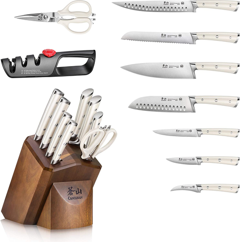 Image of Cangshan H1 Series 1026153 German Steel Forged 10-Piece Knife Block Set