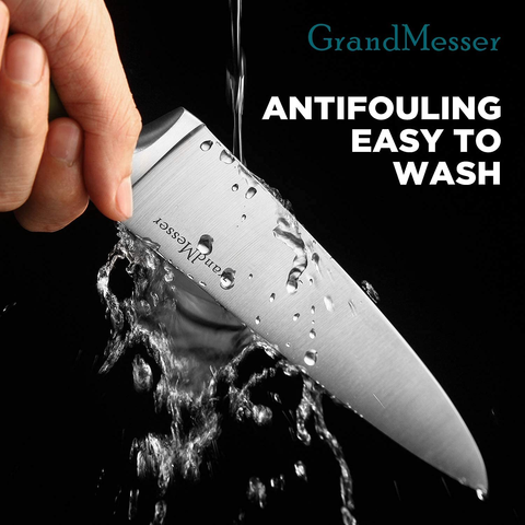 Image of Grandmesser Chef Knife Set - 8" Cooking Knife & 5" Paring Knife with High Carbon German Stainless Steel Forging - Ergonomic Color Non-Slip Handle - Kitchen Knife with Gift Box