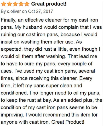 Image of Culina Cast Iron Soap & stick & Conditioning Oil & Stainless Scrubber &Restoring Scrub & brush | All Natural Ingredients | Best for Cleaning, Non-stick Cooking & Restoring | for Cast Iron Cookware - LivanaNatural