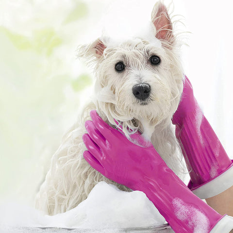 Image of Living Reuseable Rubber Cleaning Gloves