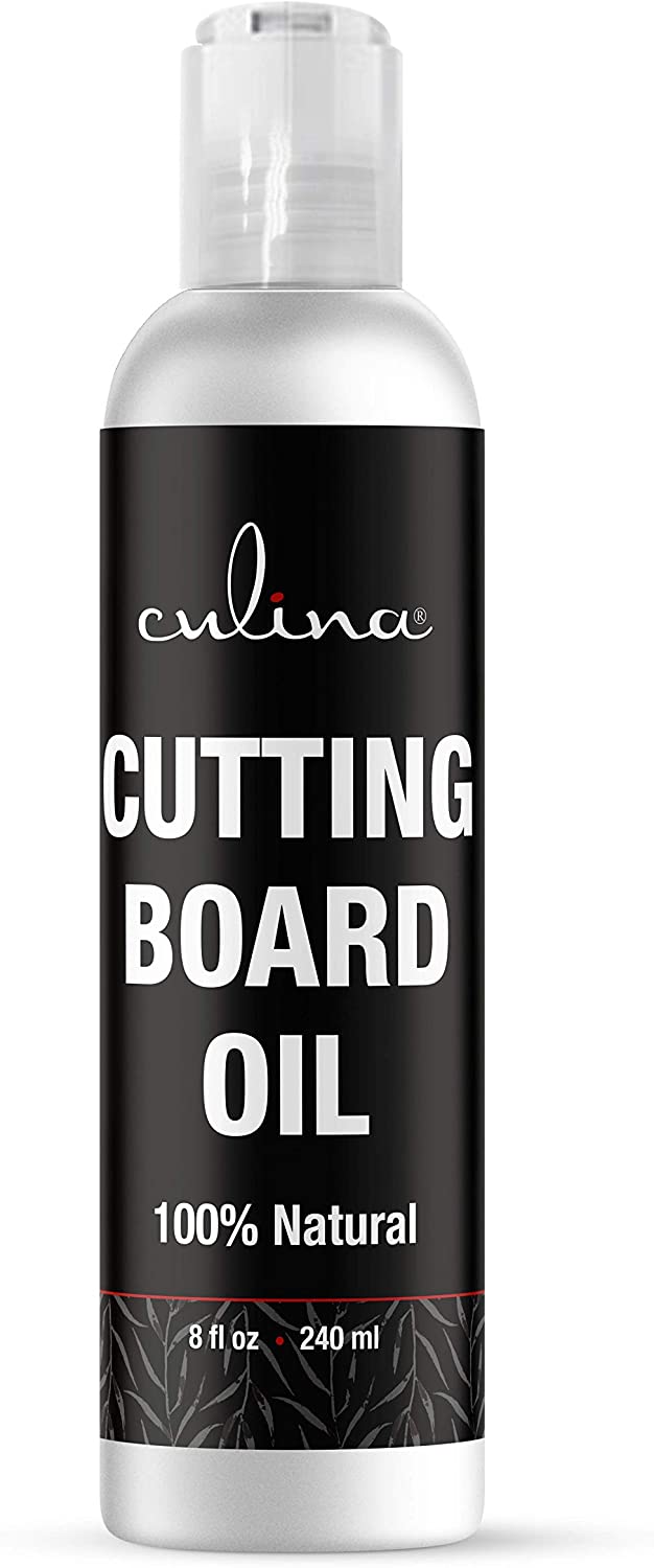 Culina Cutting Board & Butcher Block Conditioning & Finishing Oil | Mineral Oil Free |100% Plant Based & Vegan, Best for Wood & Bamboo Conditioning & Finishing, Makes Cleaning Wood Easier - LivanaNatural