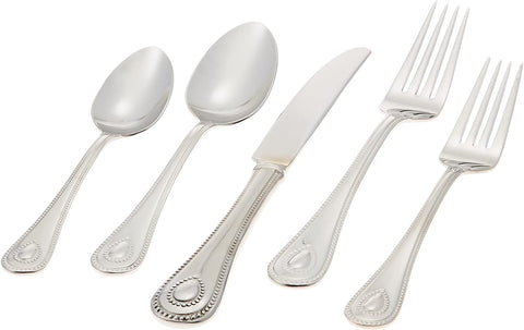 Image of 829739 French Perle Flatware Set, 11.30 LB, 65-Piece
