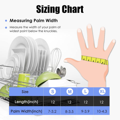 Image of Rubber Gloves Dishwashing 2 or 4 Pairs for Kitchen,Cleaning Gloves for Household Reuseable.