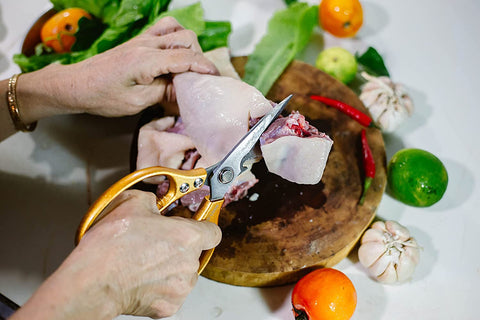 Image of Kitchen Scissors Japan 8.5", Kitchen Shears Stainless Steel, Kitchen Scissors for Food, Poultry Shears, Meat Scissors Heavy Duty, Food Scissors, Kitchen Shears Heavy Duty with Bottle Opener
