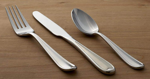 Image of Dylan 42 Piece Everyday Flatware, Service for 8, 18/0 Stainless Steel, Silverware Set