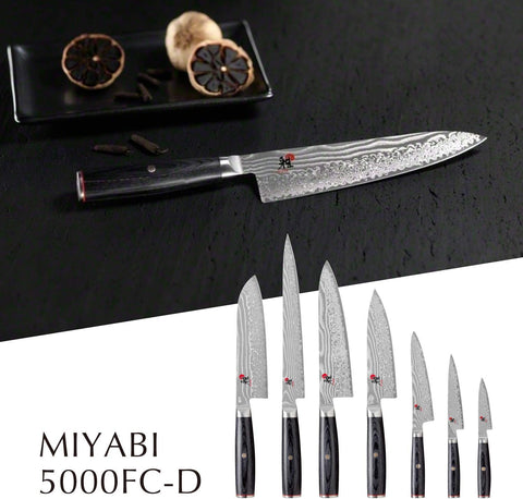 Image of MIYABI 34680-111 5000FC-D Small Sword, 4.3 Inches (110 Mm), Damascus Fruit, Petty Knife, Multi-Layer Steel, Stainless Steel, Made in Seki City, Gifu Prefecture