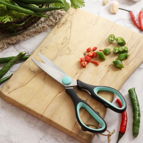 Image of - Kitchen Scissors, Kitchen Shears, 8 Inch Food Scissors, Kitchen Scissors Dishwasher Safe, Meat Scissors, Utility Scissors, Scissors Kitchen, Cooking Scissors, Meat Cutting Scissors