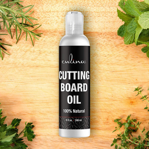 Image of Culina Cutting Board & Butcher Block Conditioning & Finishing Oil | Mineral Oil Free |100% Plant Based & Vegan, Best for Wood & Bamboo Conditioning & Finishing, Makes Cleaning Wood Easier - LivanaNatural