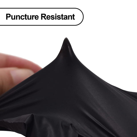 Image of Disposable Nitrile Exam Gloves, 3-Mil, Black Nitrile Gloves Disposable Latex Free for Medical, Cooking & Esthetician, Food-Safe Rubber Gloves, Powder Free, Non-Sterile, 100-Ct Box (Medium)
