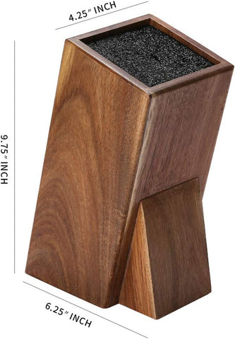 Image of Universal Acacia Wood Knife Holder,Knife Holder, Large Capacity, Kitchen Household Multifunctional Knife Storage and Placement Rack
