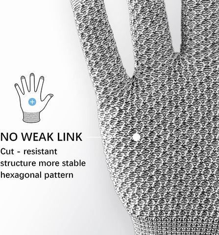 Image of Cut Resistant Gloves, EN388 Level 5 Cut Resistant Gloves, No Cut Gloves, Cut Proof Gloves, Food Grade