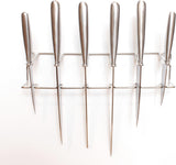 - Knife Block, Stainless Steel, Wall Mounted