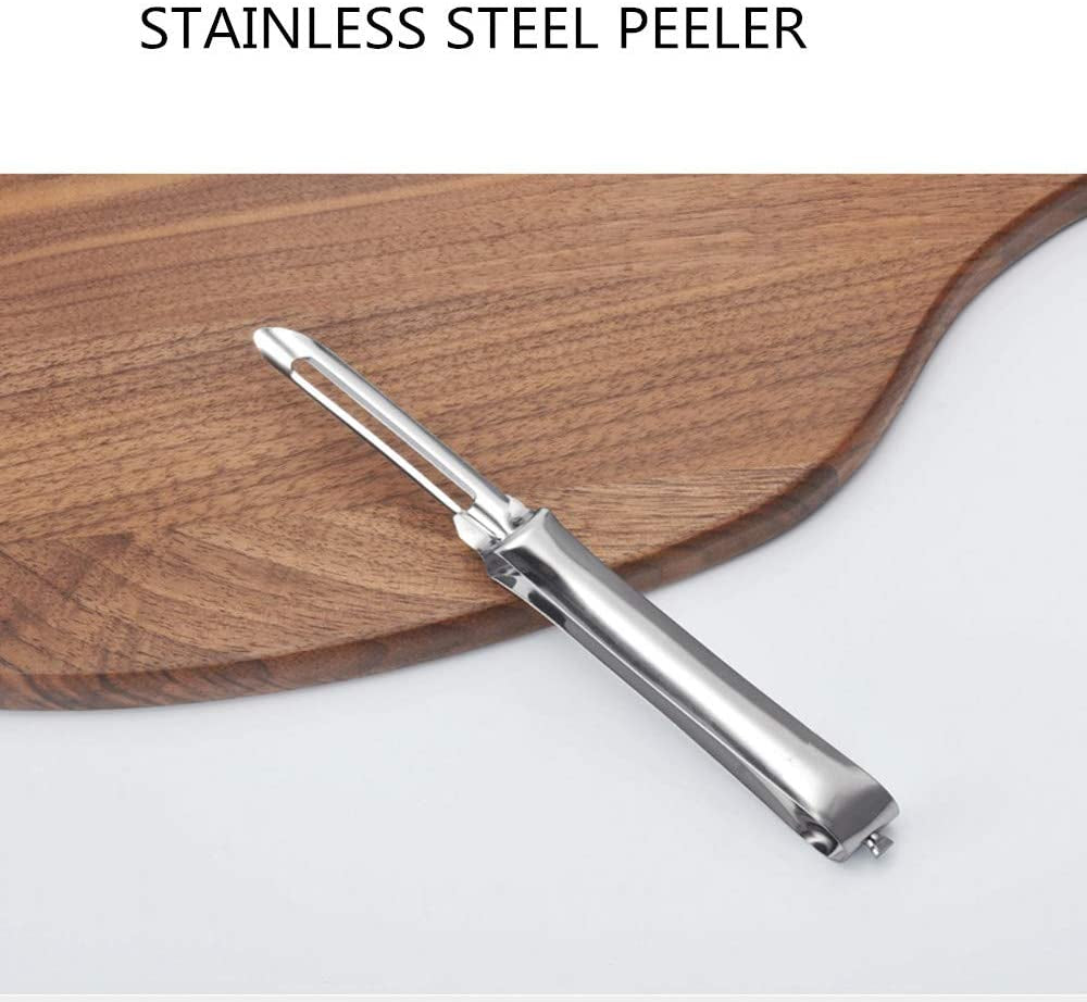Kitchen Vegetable Peeler-Stainless Steel Rotary Peeler for Vegetable and Carrot Fruit,With Ergonomic Safety and Control Handle-Dishwasher Safety