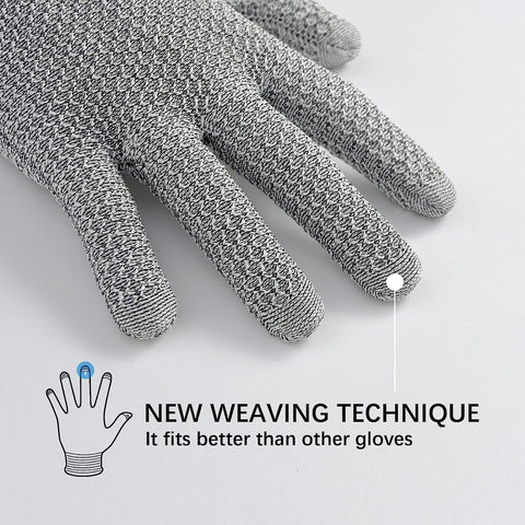 Image of Cut Resistant Gloves, EN388 Level 5 Cut Resistant Gloves, No Cut Gloves, Cut Proof Gloves, Food Grade