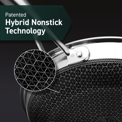 Image of Hybrid Nonstick Griddle Pan, 12-Inch, Stay-Cool Handle, Dishwasher and Oven Safe, Induction Ready, Compatible with All Cooktops