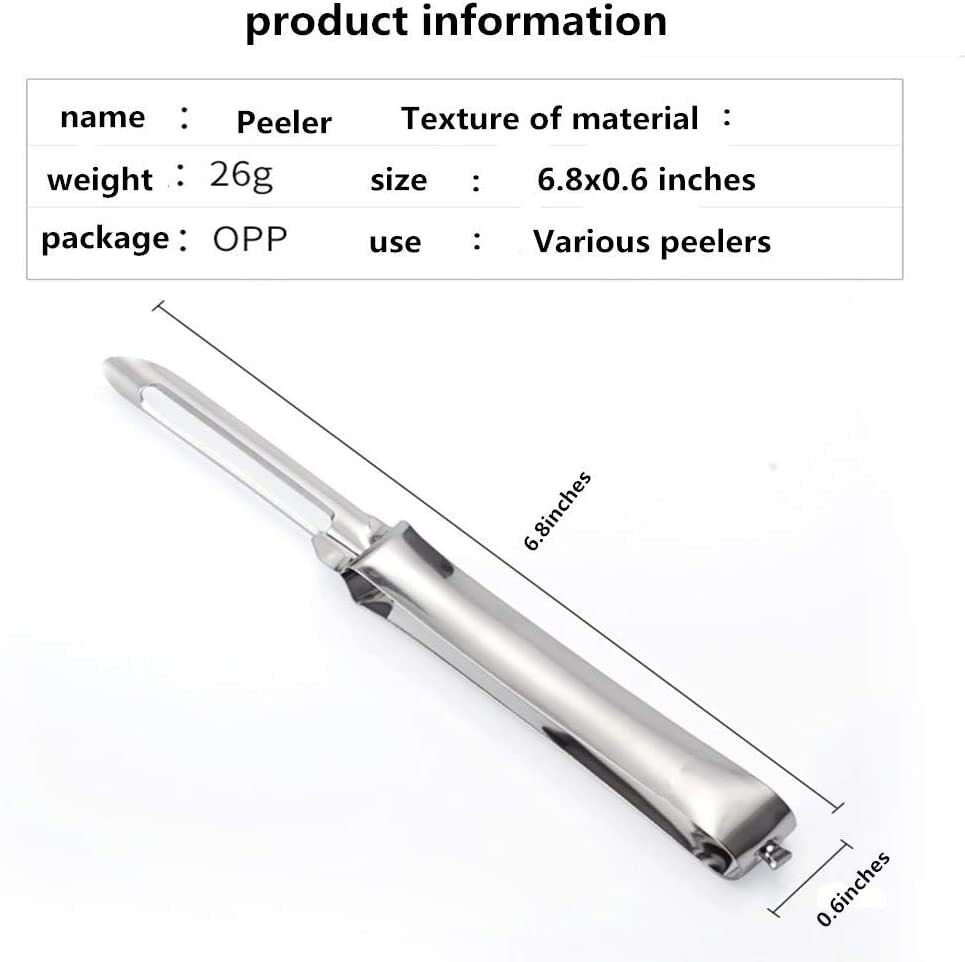 Kitchen Vegetable Peeler-Stainless Steel Rotary Peeler for Vegetable and Carrot Fruit,With Ergonomic Safety and Control Handle-Dishwasher Safety