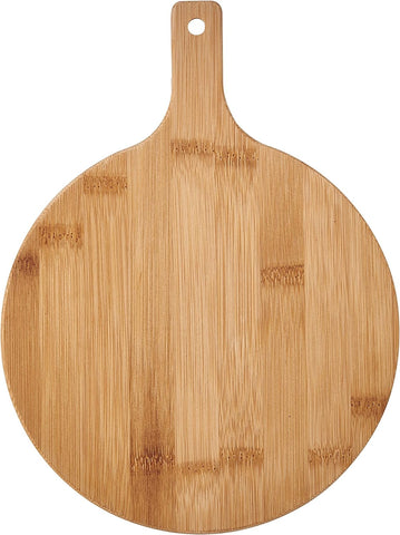 Image of round Paddle Board with Juice Groove, 7.5X10 Inch, Bamboo