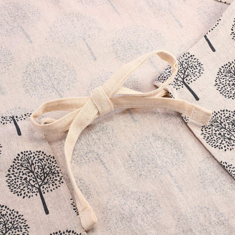Image of 2 Pieces Linen Cooking Kitchen Apron for Women and Men Kitchen Bib Apron with Pocket Adjustable Soft Chef Apron