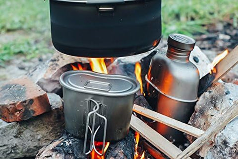 Image of Ti3060 Canteen Mess Kit - New Ultralight Carrying Pouch ●●●●●●● Keith'S 18Th Anniversary: Exclusive Price!