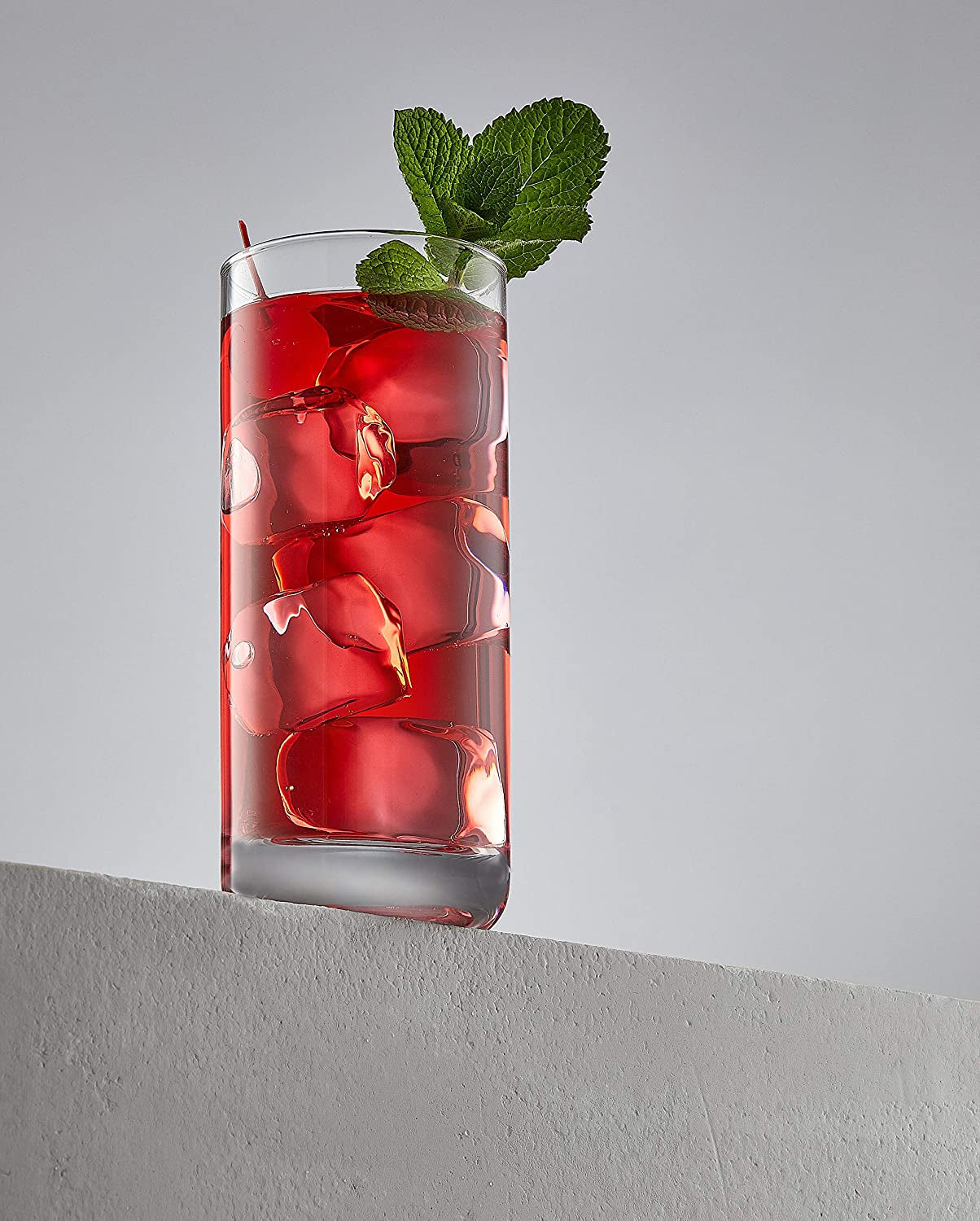 Faye 13Oz Highball Glasses, 6Pc Tall Glass Sets. Lead-Free Crystal Drinking, Water Glasses, Mojito Cups, Tom Collins Bar Glassware, and Mixed Drink Cocktail Glass Set