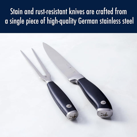 Image of HENCKELS Forged Elite Razor-Sharp 2-Piece Carving Knife Set, German Engineered Informed by 100+ Years of Mastery