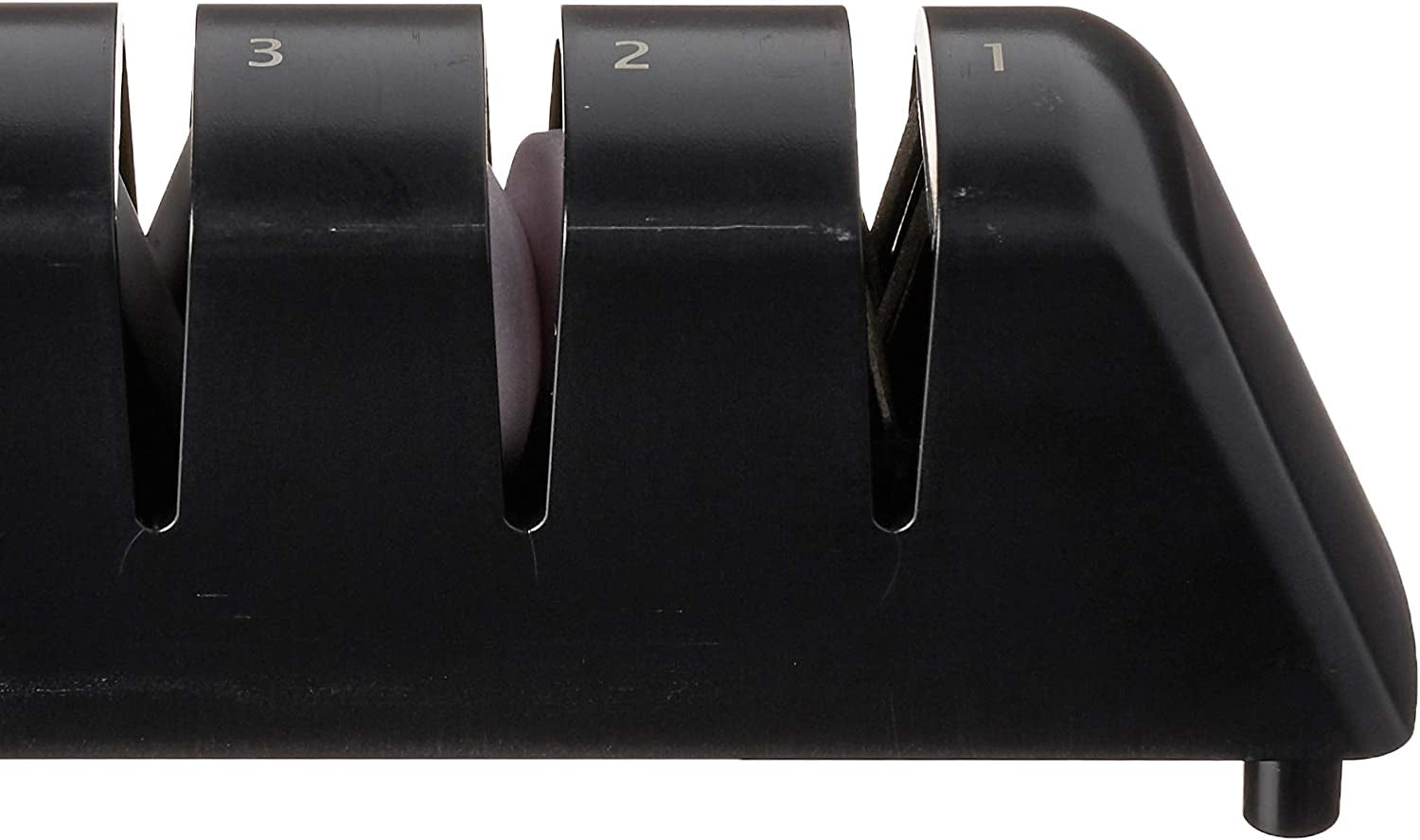 PRO Diamond and Ceramic Retractable Sharpener, Kitchen Knife Sharpener for Straight, Double-Bevel Blades, Easy to Use, Three-Step Knife Sharpening Process