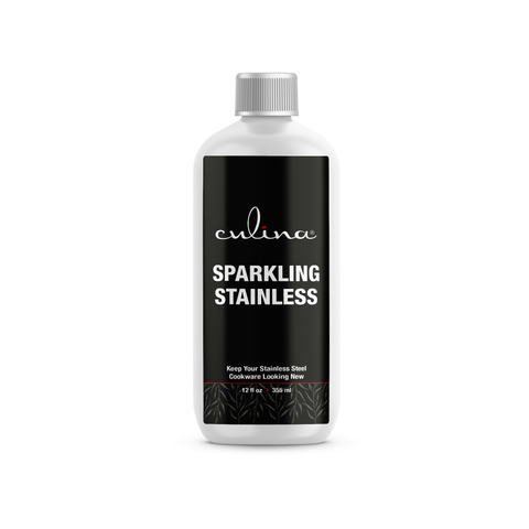 Image of Culina Stainless Steel Cleaner for Cookware & Appliances | 12 oz |  Kosher OU Certified | Made in USA - Livananatural