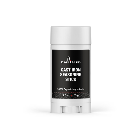 Image of Culina Cast Iron Seasoning Stick | 100% Organic Ingredients | for Cast Iron Cookware, Skillets, Pans & Grills! - Livananatural