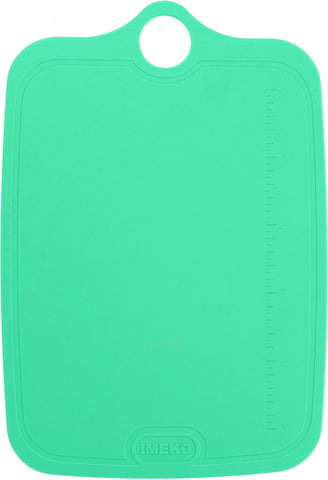 Image of TPU Cutting Board, BPA Free, Knife Friendly, Flexible, Dishwasher Friendly, Space Saving, Ergonomic Design, Chopping Mat - Aqua Green - Size: Medium 13.7" X 9.4"- W: 10 Oz.