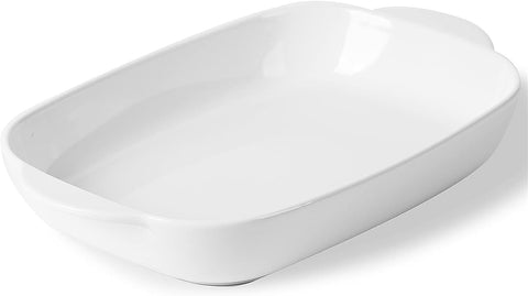 Image of Ceramic 2.8 Quart Baking Dish, 9" X 13",Casserole Dish (White, Set of 1)