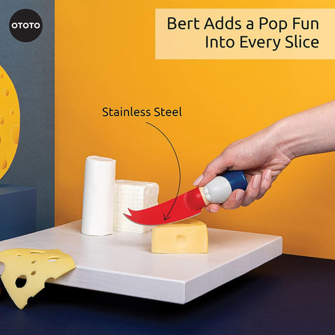 Image of Bert Cheese Knife, Gnome-Themed Multifunctional Knife for Cheese, Fruits, and Veggies, Cute Kitchen Accessories, Bpa-Free Kitchen Gadget, Funny Kitchen Gadgets, Gnomes Gifts for Women