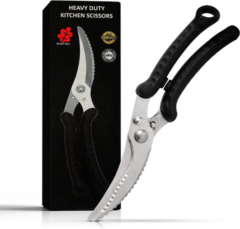 Image of Kitchen Shears Heavy Duty Kitchen Scissors, Cooking Scissors, Dishwasher Safe Meat Scissors, Kitchen Shears for Chicken, Bone, Poultry, Vegetable, Fish.
