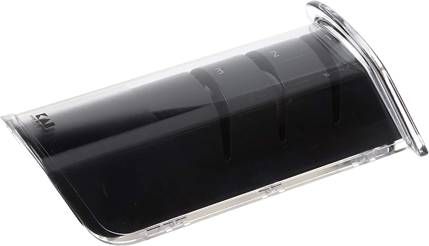 PRO Diamond and Ceramic Retractable Sharpener, Kitchen Knife Sharpener for Straight, Double-Bevel Blades, Easy to Use, Three-Step Knife Sharpening Process