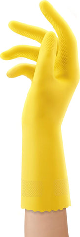 Image of Handsaver Rubber Gloves for Kitchen and Household Cleaning (6 Pairs)