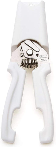Image of Stainless Steel Kitchen Shears with Holder - Perfect for Herbs, Floral Trimming and Kitchen Use - Made in Portgual White