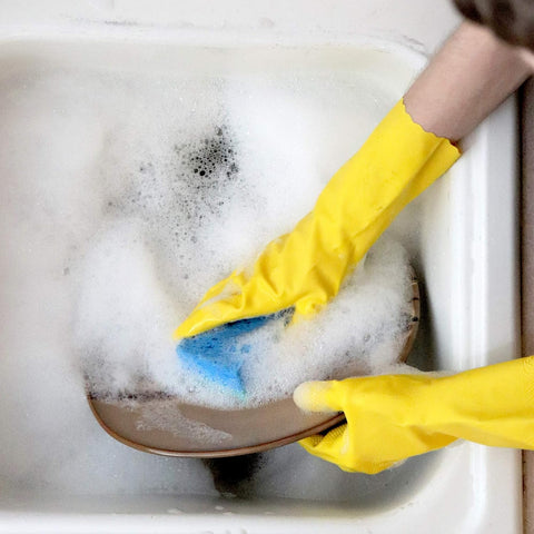 Image of Handsaver Rubber Gloves for Kitchen and Household Cleaning (6 Pairs)